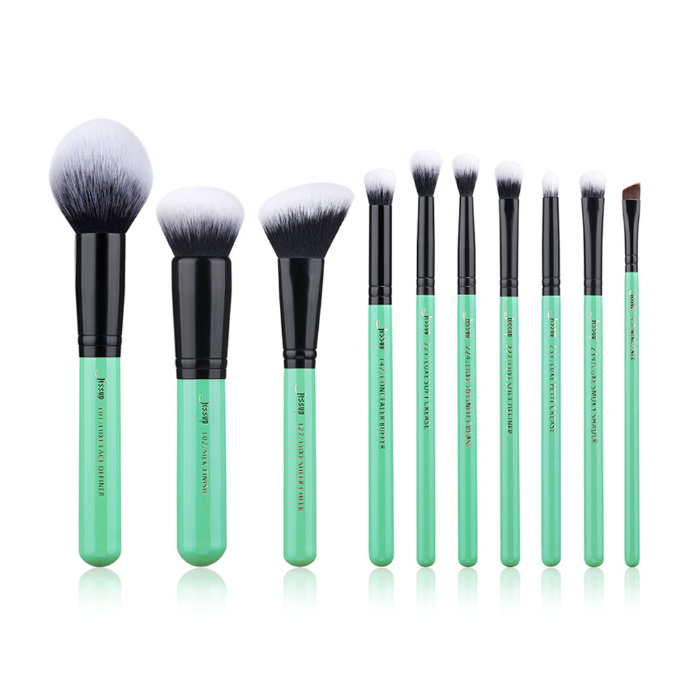 Jessup Professional Makeup Brushes Set 10pcs #T278 Neo Mint