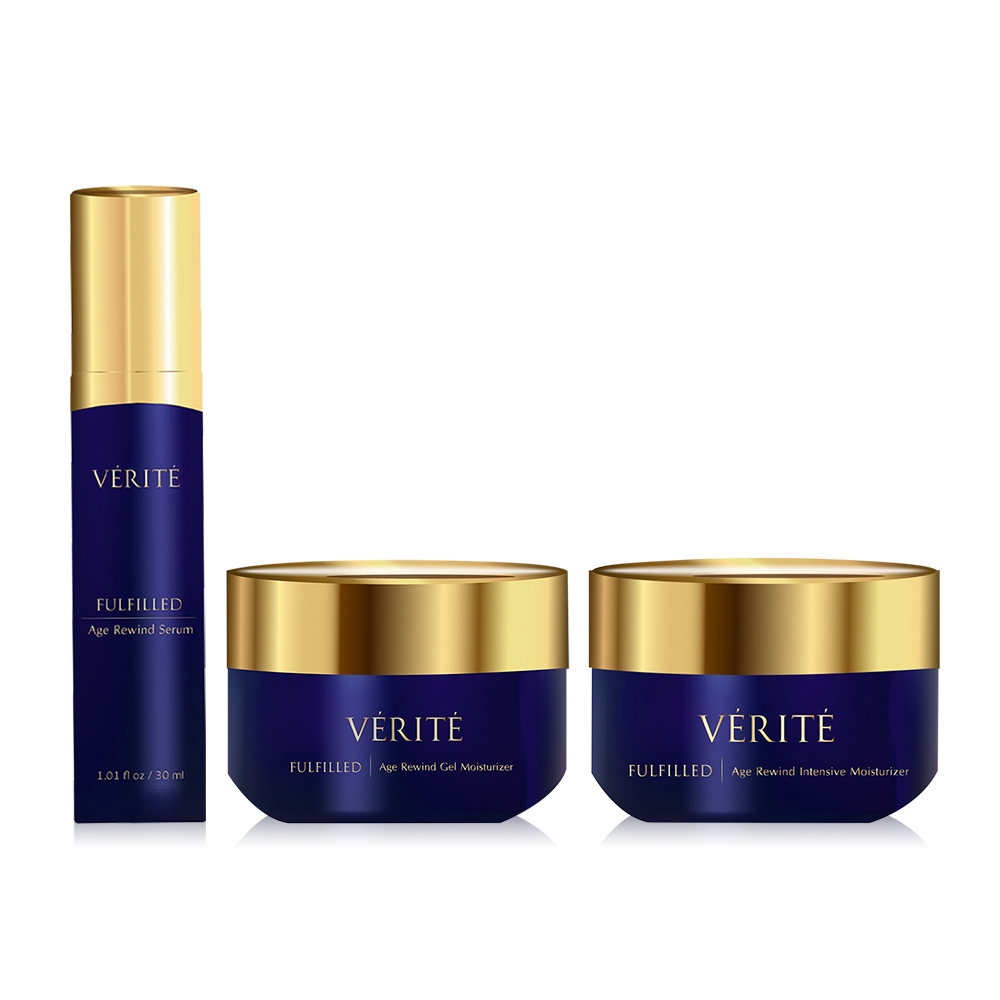 Verite Set 3 Items Fulfilled Age Rewind Gel Moisturizer 50g + Intensive Moisturizer 50g + Serum30ml
