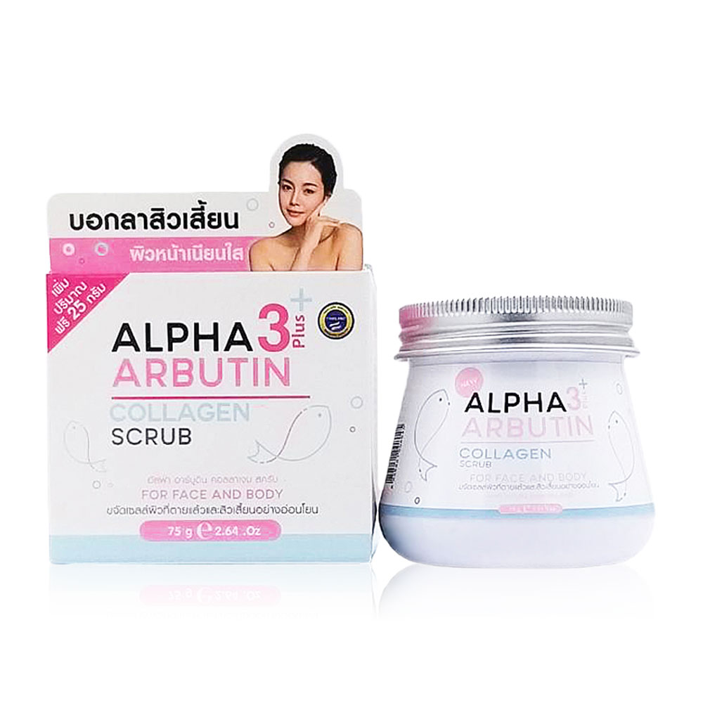 Precious Skin Thailand Alpha Arbutin Collagen Scrub 75g