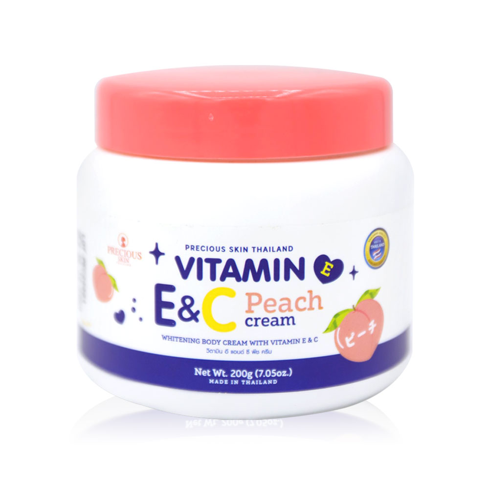 Precious Skin Thailand Vitamin E&C Peach Cream 200g