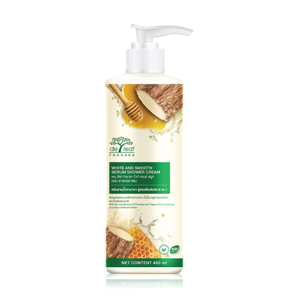 De Leaf Thanaka White and Smooth Shower Cream 450ml