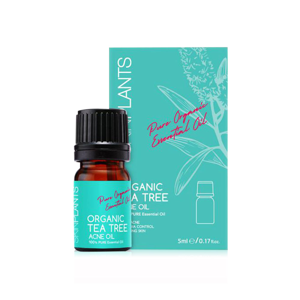 SKINPLANTS Organic Tea Tree Oil 5ml ( สินค้าหมดอายุ : 2026.02.28 ) 