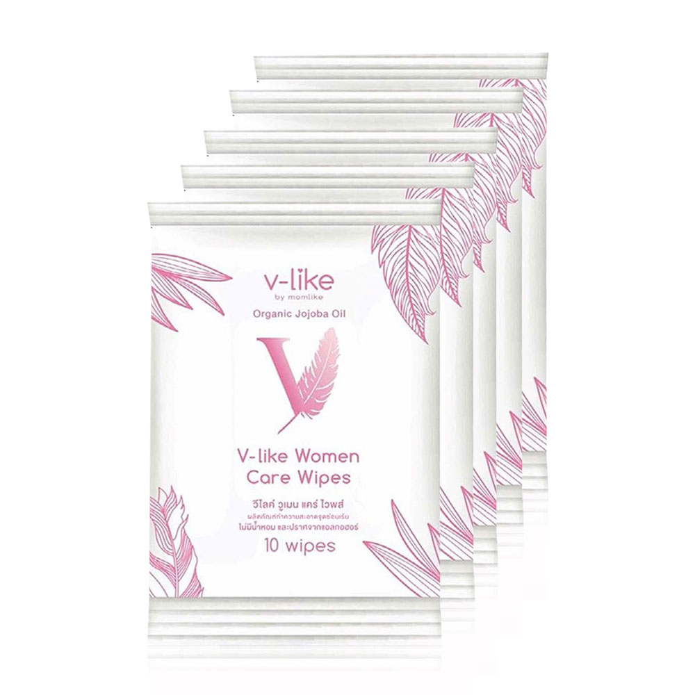 V-like Women Care Wipes [10 Sheets x 5pcs]