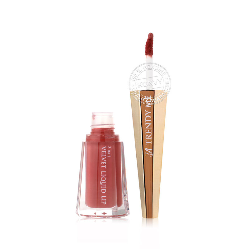 Trendy Me 3 in 1 Velvet Liquid Lip 5ml #T01 Sweety Peach
