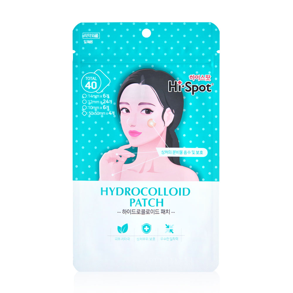 Hi Spot Hydrocolloid Patch Mint Pack 40 Dots