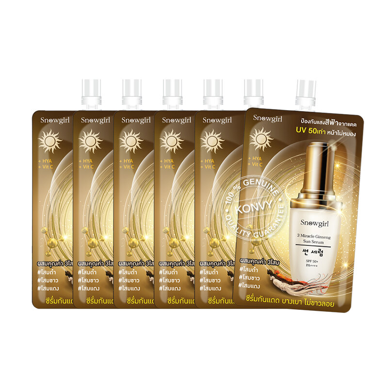 Snowgirl 3 Miracle Ginseng Sun Serum [30g x 6pcs]