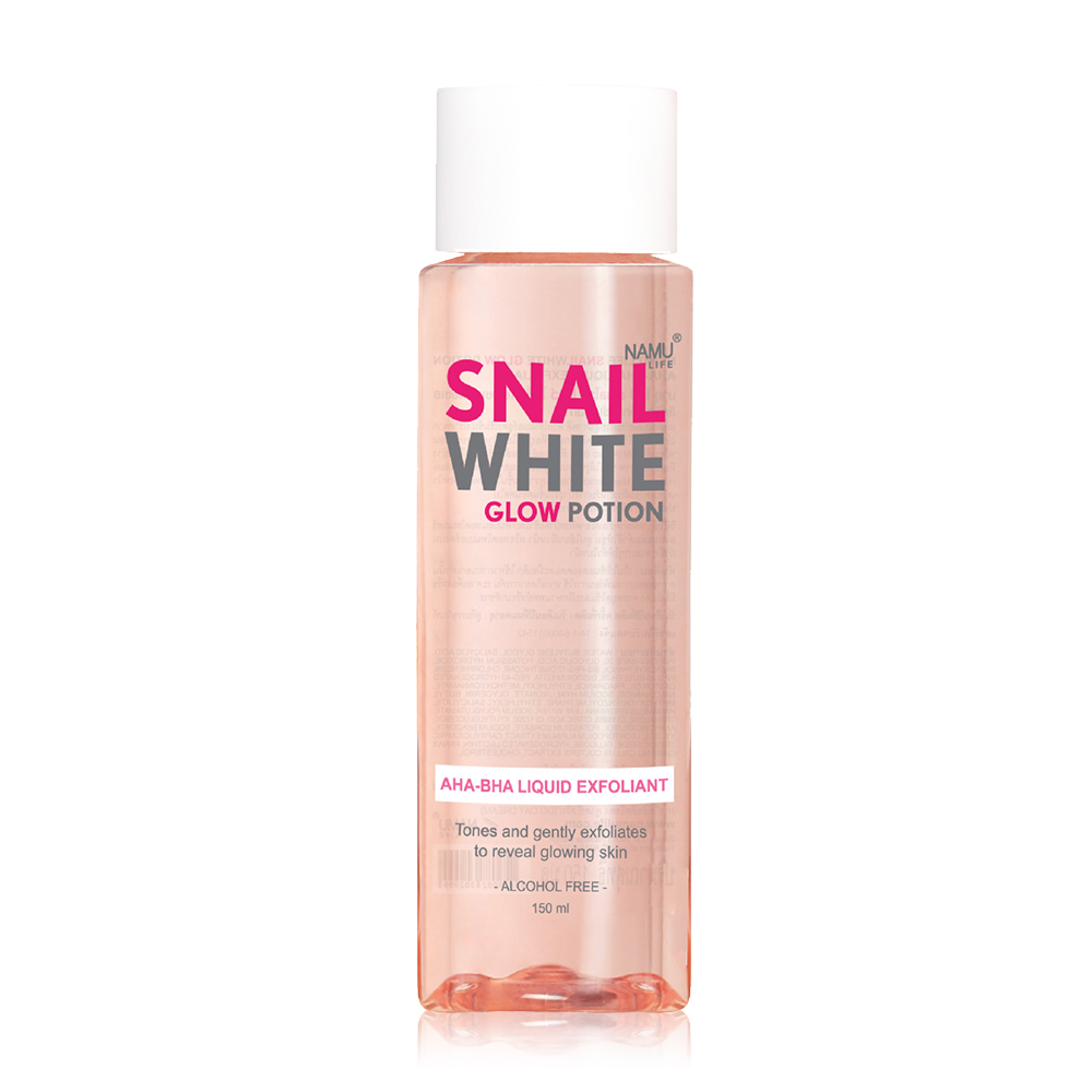 NAMU LIFE SNAILWHITE Glow Potion AHA-BHA Toner 150ml ( สินค้าหมดอายุ : 2025.12.06 ) 