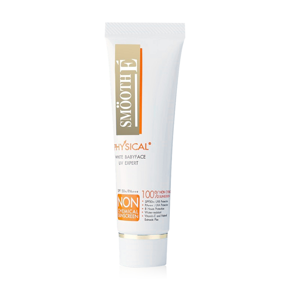 Smooth E Physical White Babyface SPF50+/PA+++ UV Expert 15g #White