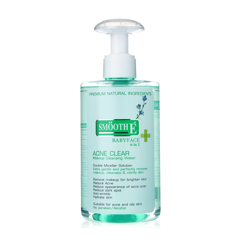 Smooth E Acne Clear Makeup Cleansing Water 300ml ( สินค้าหมดอายุ : 2026.01.01 ) 