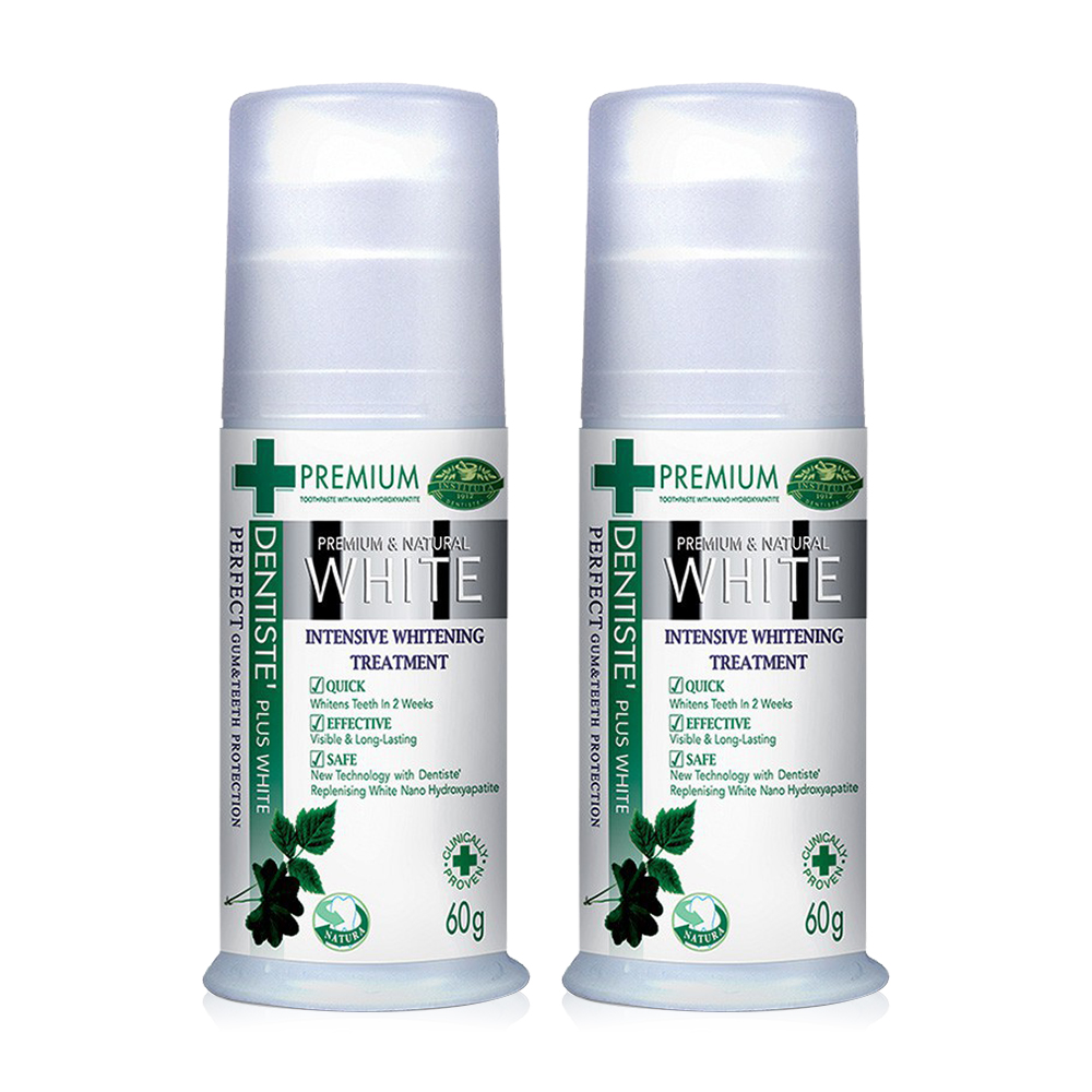 Dentiste Premium White Toothpaste Pump [60g x 2pcs]