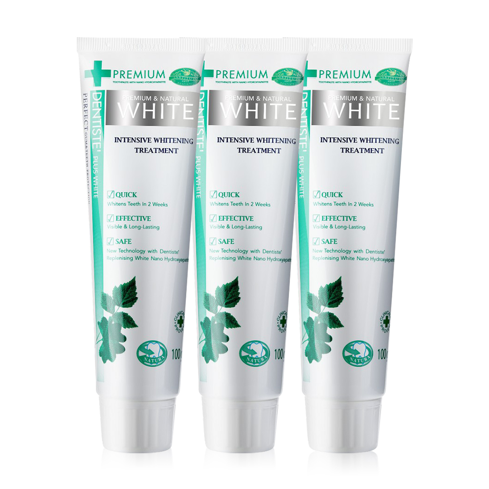 Dentiste Premium & Natural White Toothpaste [100g x 3pcs]