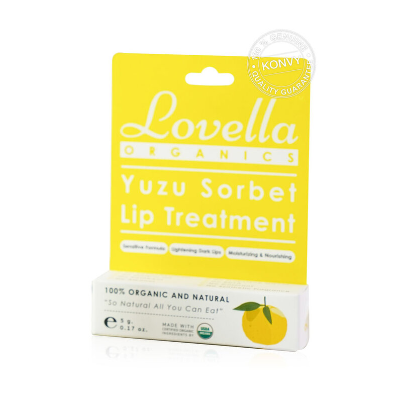 Lovella Organics Yuzu Sorbet Lip Treatment 5g ( สินค้าหมดอายุ : 2026.02.17 ) 