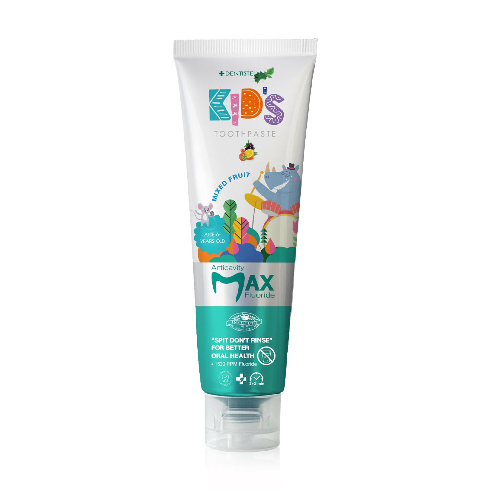 Dentiste Kids Toothpaste Mixed Fruit Flavor Max-Dry Brushing 60g