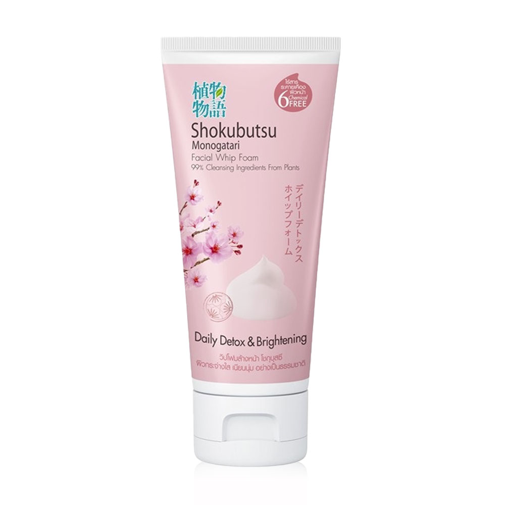 Shokubutsu Monogatari Daily Detox & Brightening Facial Whip Foam 100g