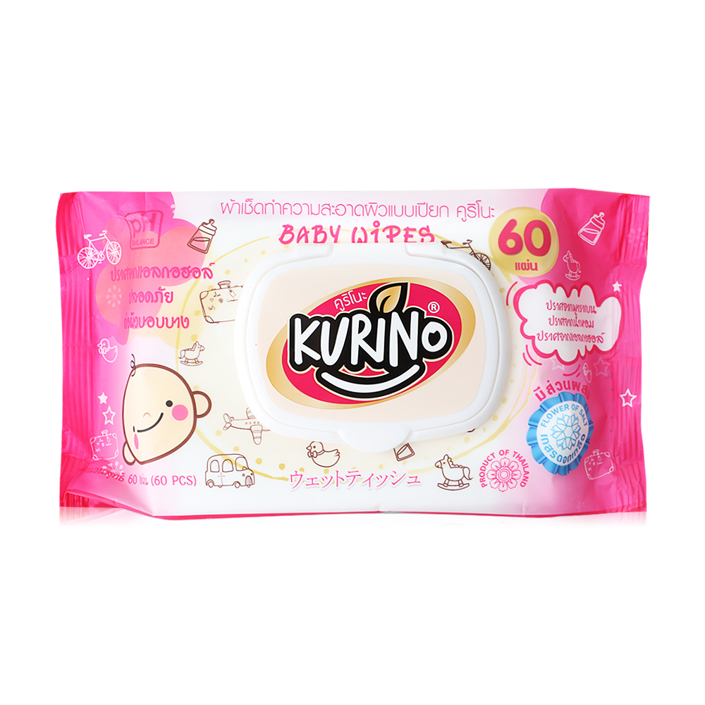 KURINO Baby Wipes 60 Sheets