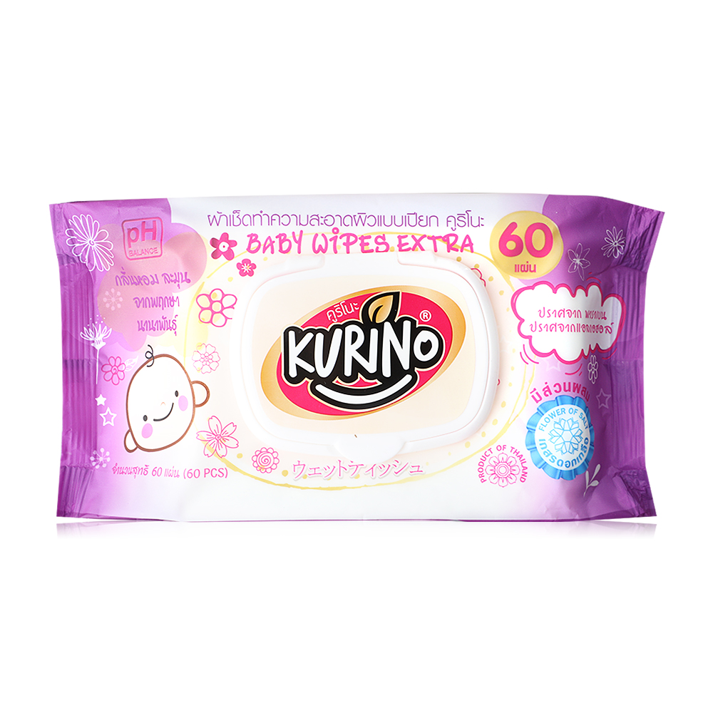 KURINO Baby Wipes Extra Flower S Scent 60 Sheets