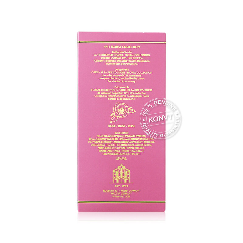 No.4711 Echt Kolnisch Wasser Original Floral Collection Rose EDC 100ml