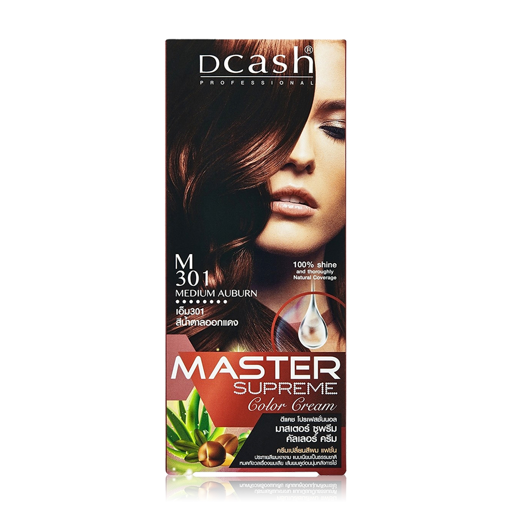 Dcash Professional Master Supreme Color Cream 90ml #M301 Medium Auburn