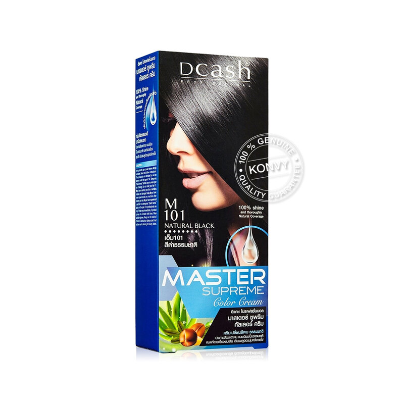 Dcash Professional Master Supreme Color Cream 90ml #M101 Natural Black