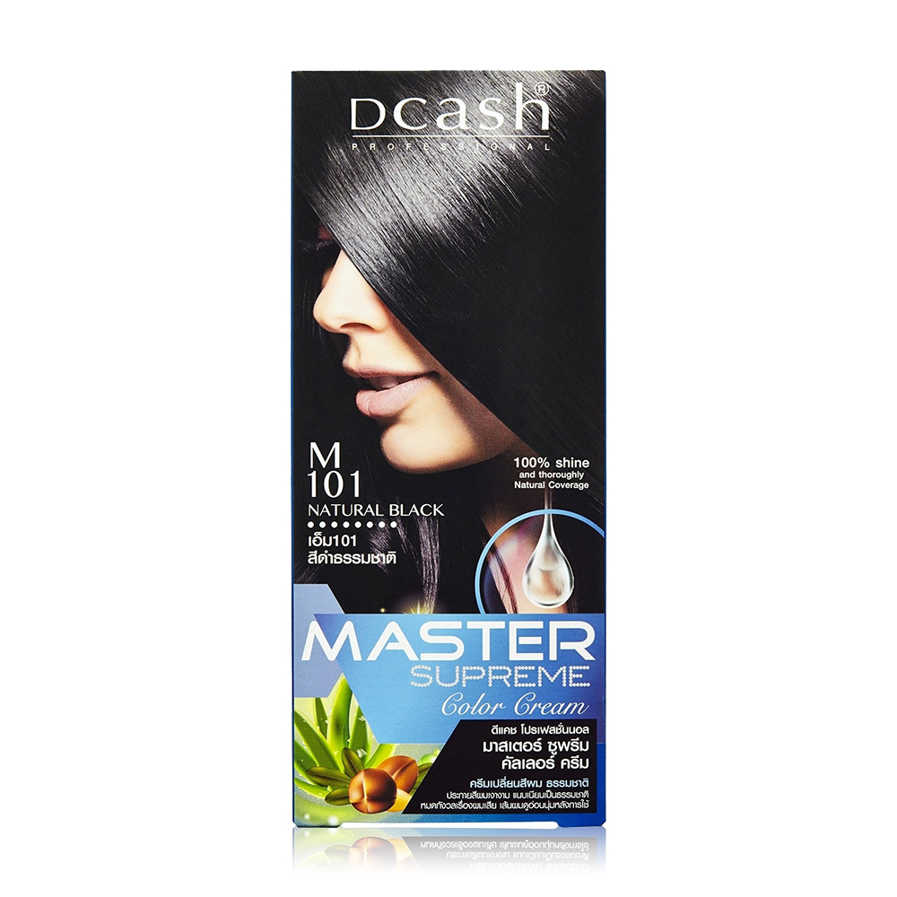 Dcash Professional Master Supreme Color Cream 90ml #M101 Natural Black