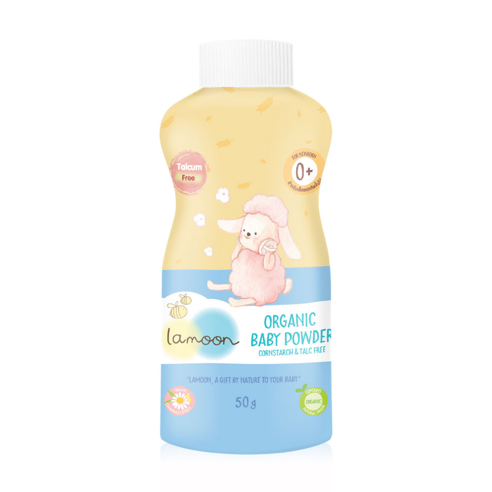 Lamoon Organic Baby Power 50g ( สินค้าหมดอายุ : 2025.07.14 ) 