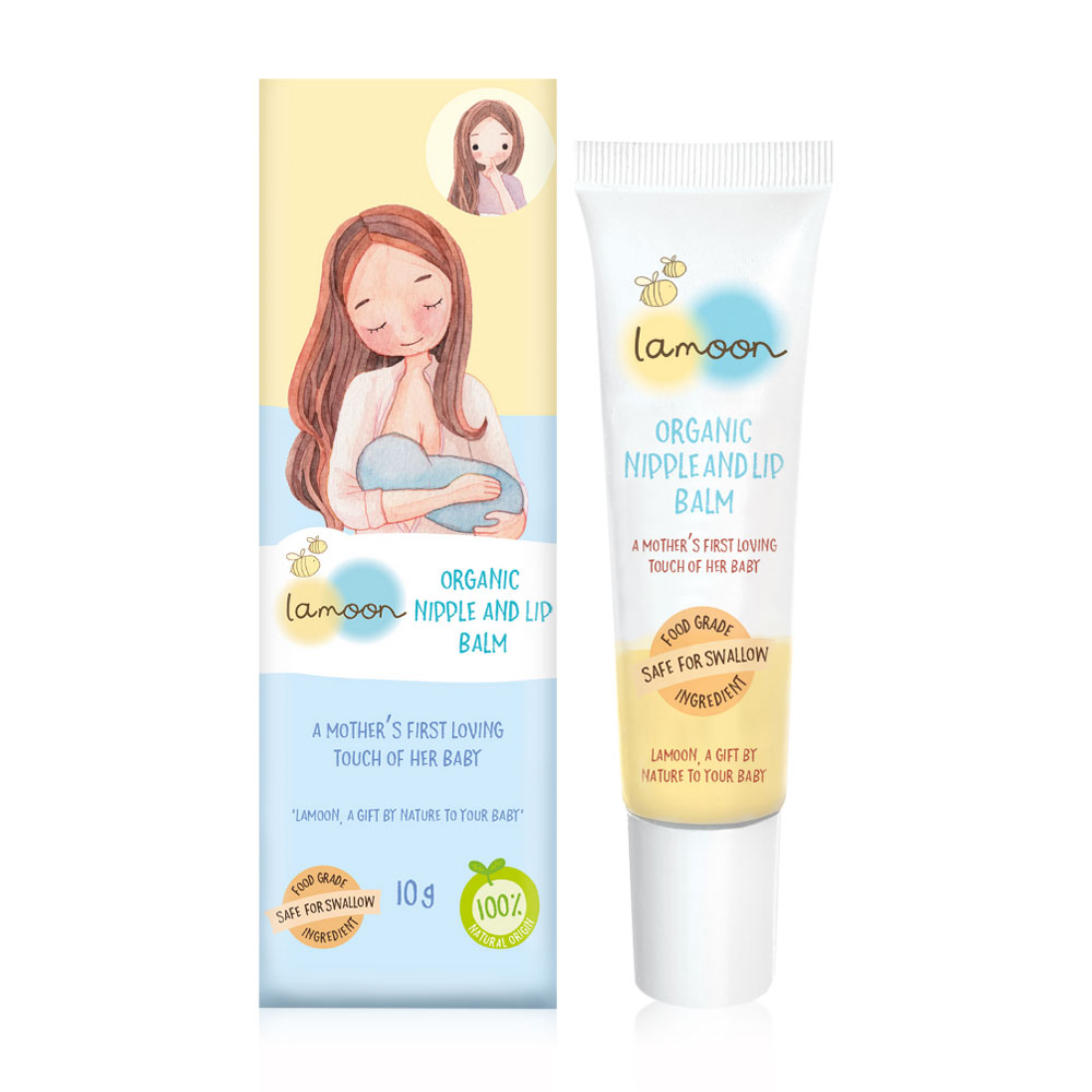 Lamoon Organic Nipple & Lip Balm 10g
