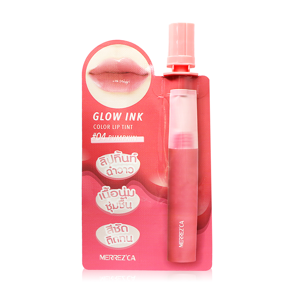 Merrez'ca Glow Ink Color Lip Tint 2ml #04 Pumpkin