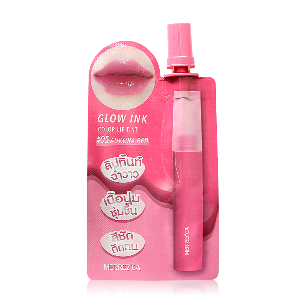 Merrez'ca Glow Ink Color Lip Tint 2ml #05 Aurora Red