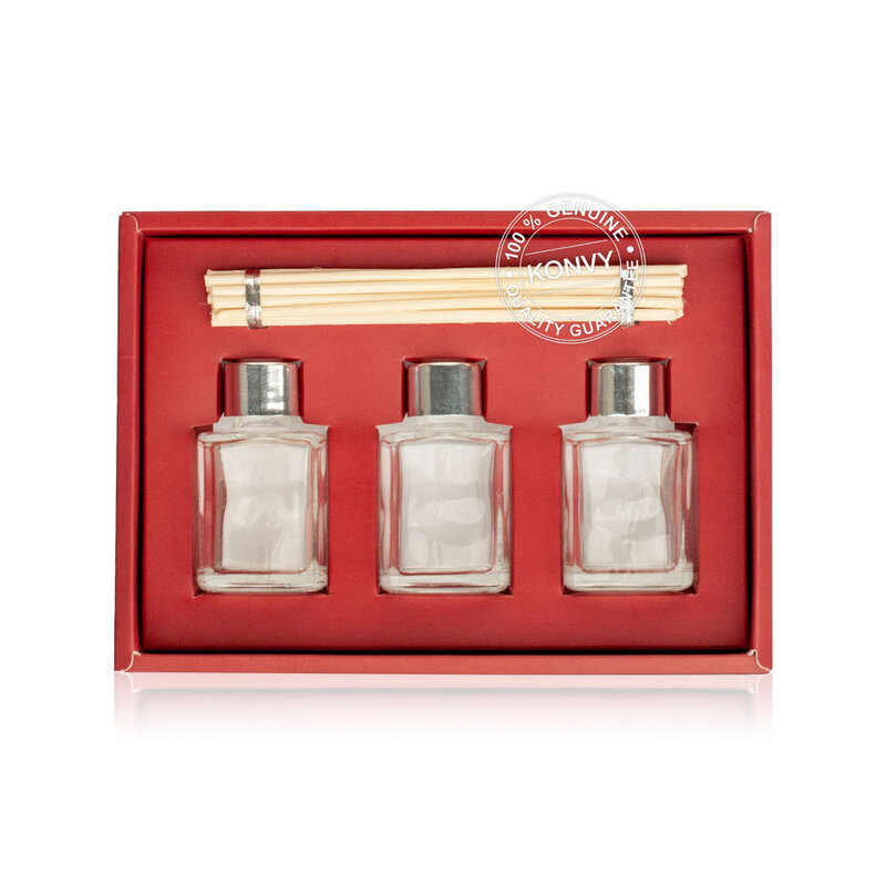 Phruksa Spa Premium Set Reed Diffuser [Moke 30ml + Garden&Rain 30ml + Lemongrass 30ml]