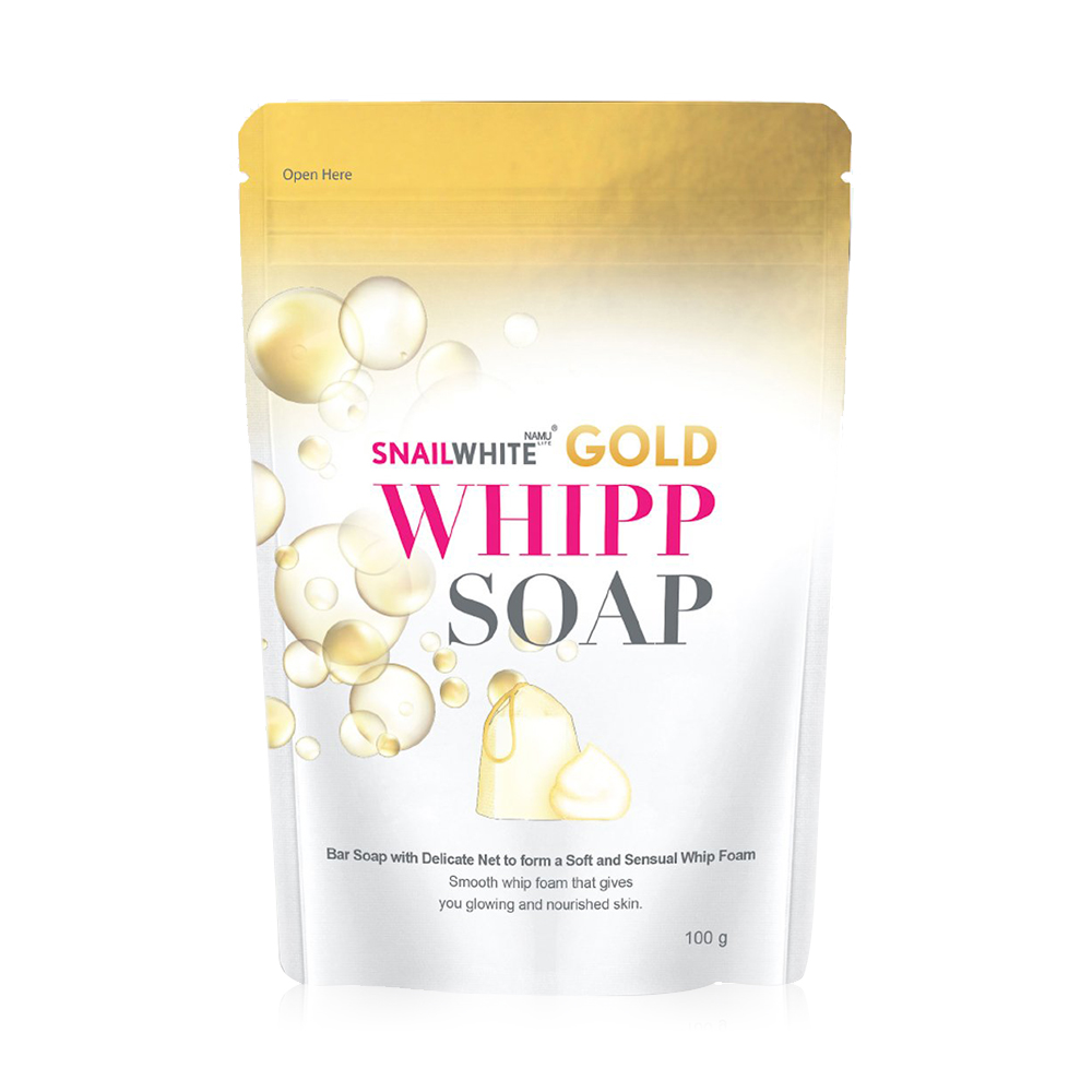 Namu Life Snailwhite Whipp Soap Gold 100g ( สินค้าหมดอายุ : 2026.02.23 ) 