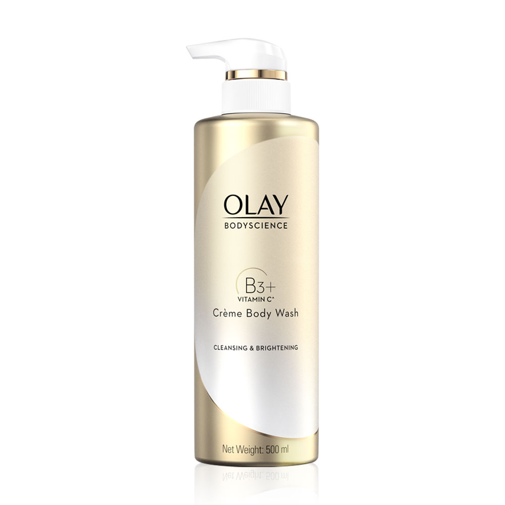 Olay Cleansing & Brightening Cream Body Wash Niacinamide + Vitamin C 500ml