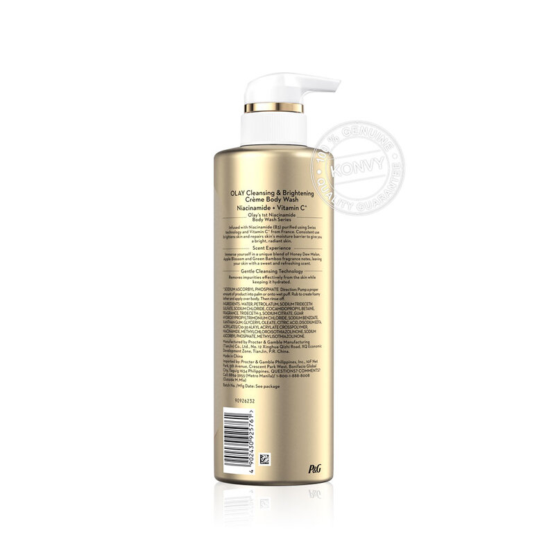 Olay Cleansing & Brightening Cream Body Wash Niacinamide + Vitamin C 500ml