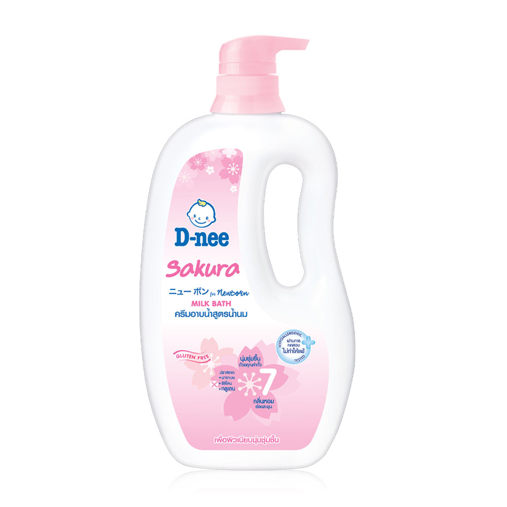 D-nee Pure Extra Moist Milk Bath Sakura 800ml [Pink]