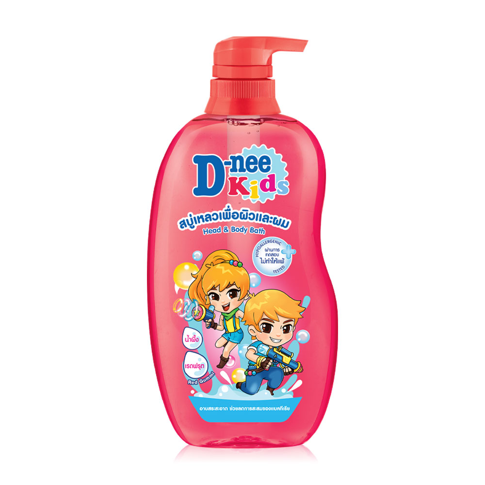 D-nee Kids Head And Body Bath Red Gummy 400ml