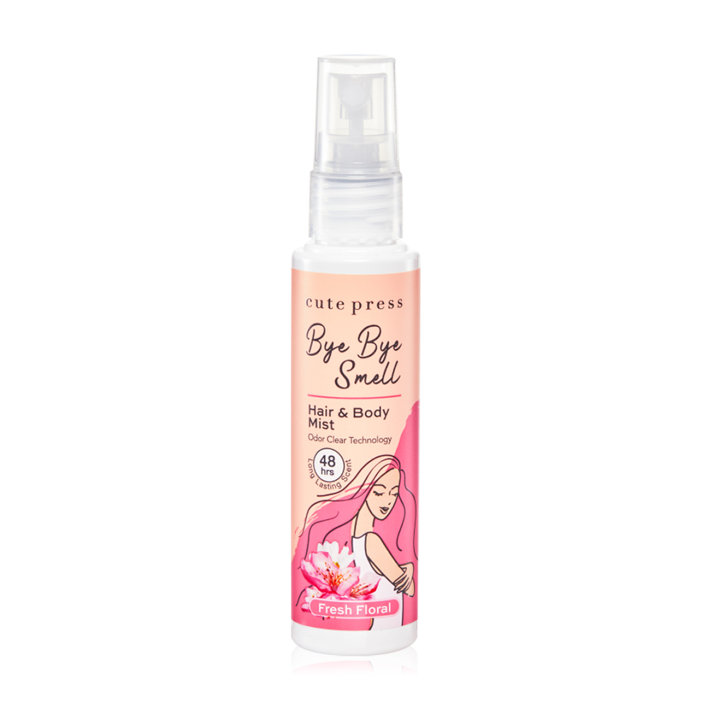 Cute Press Bye Bye Smell Hair & Body Mist Fresh Floral 60ml