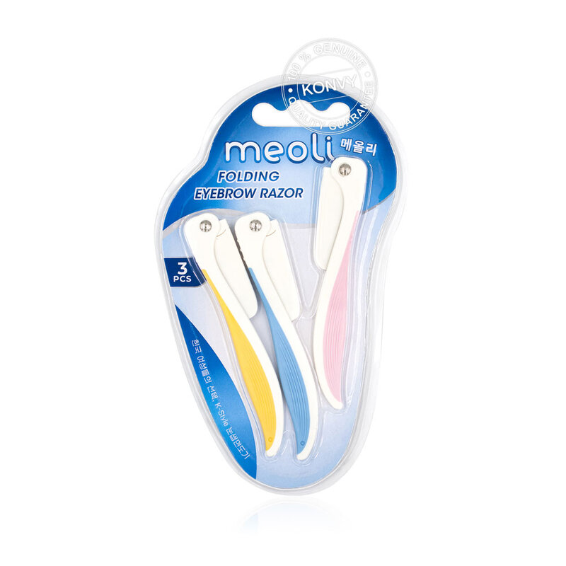 MEOLI Folding Eyebrow Razor [3pcs/Pack]