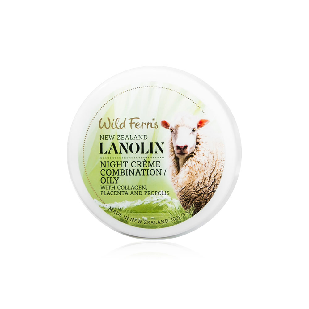WILD FERNS Lanolin Night Crème Combination/Oily 100g