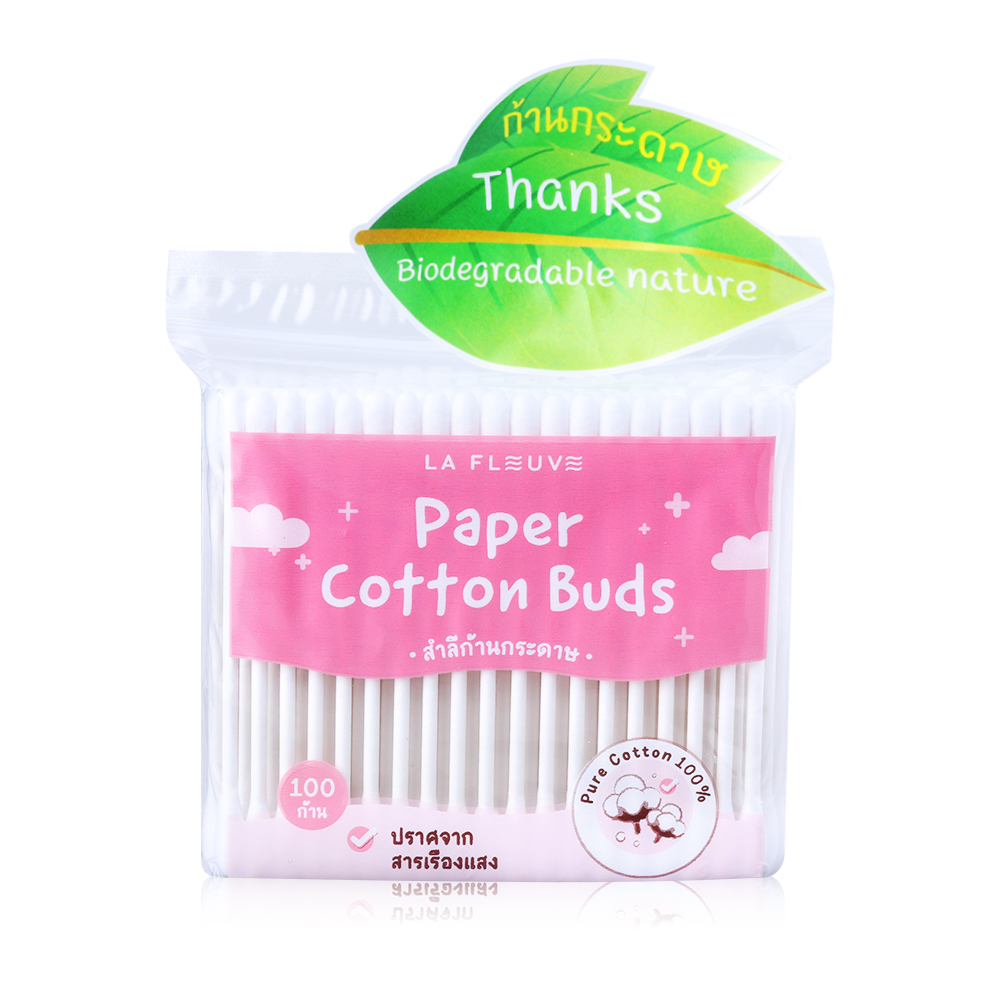 LA FLEUVE Cotton Paper Buds [100pcs]