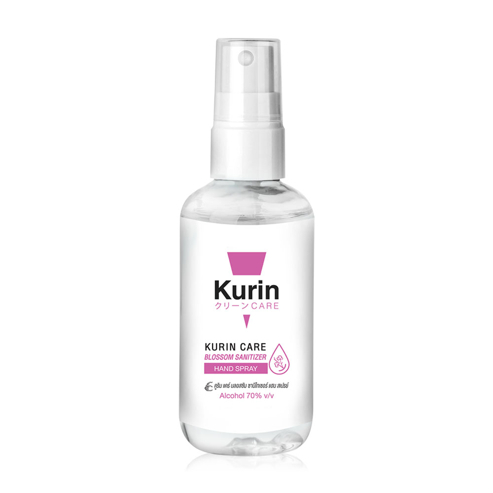 สเปรย์แอลกอฮอล์ Kurin Care Alcohol Hand Spray Blossom Sanitizer 100ml