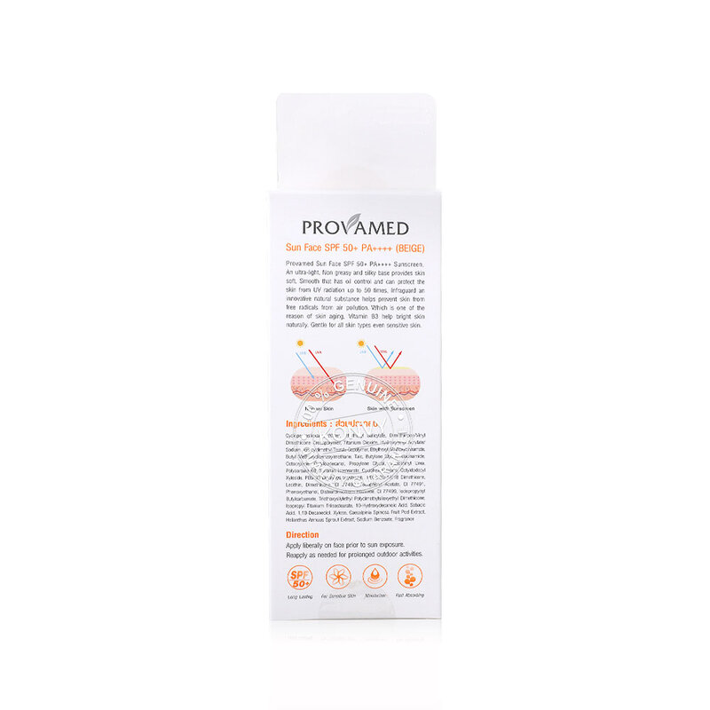 Provamed Sun Face SPF50/PA++++ 15g #Beige