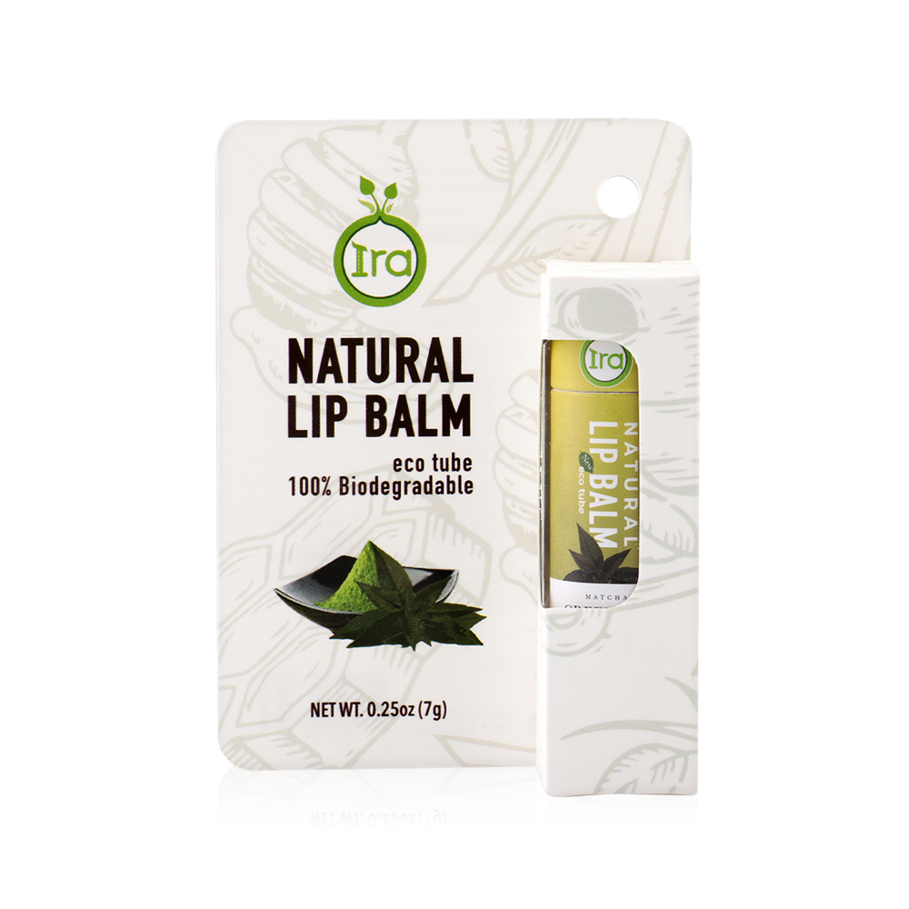 IRA eco tube Natural Lip Balm Green Tea 7g