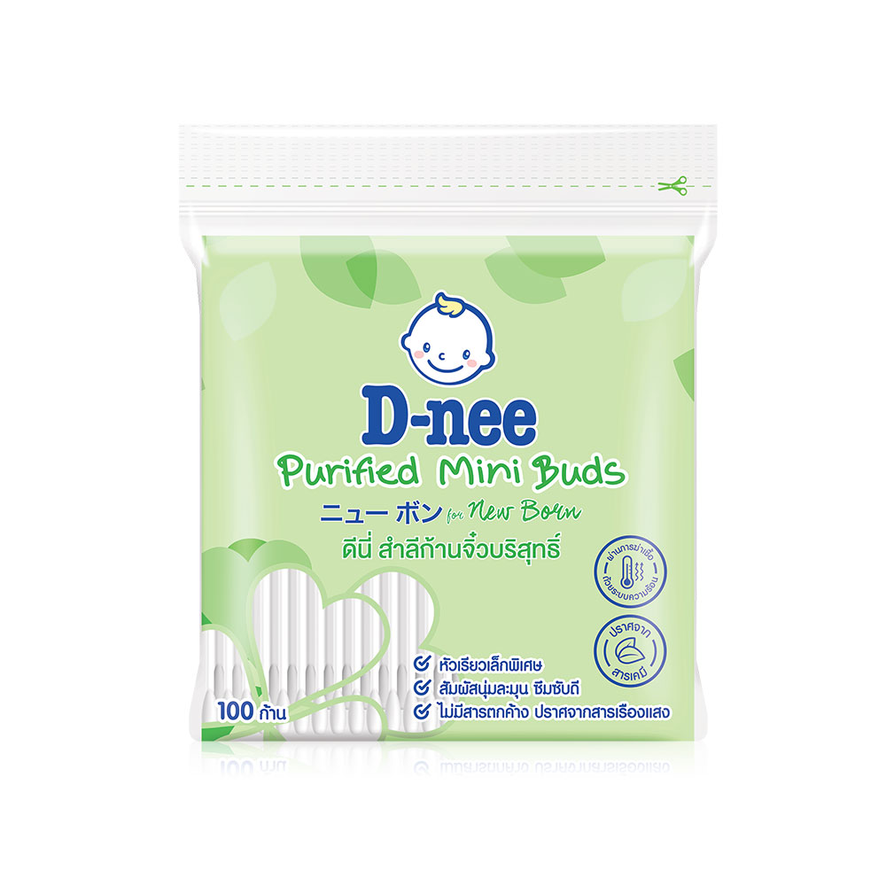D-nee Purified Cotton Mini Buds 100pcs