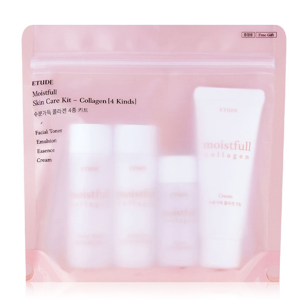 [Free Gift] Etude Moistfull Collagen Trial Kit 4 Items ( สินค้าหมดอายุ : 2025.12.15 ) 