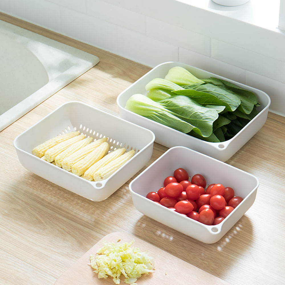 NaChuan Vegetable Basket Set #Gray