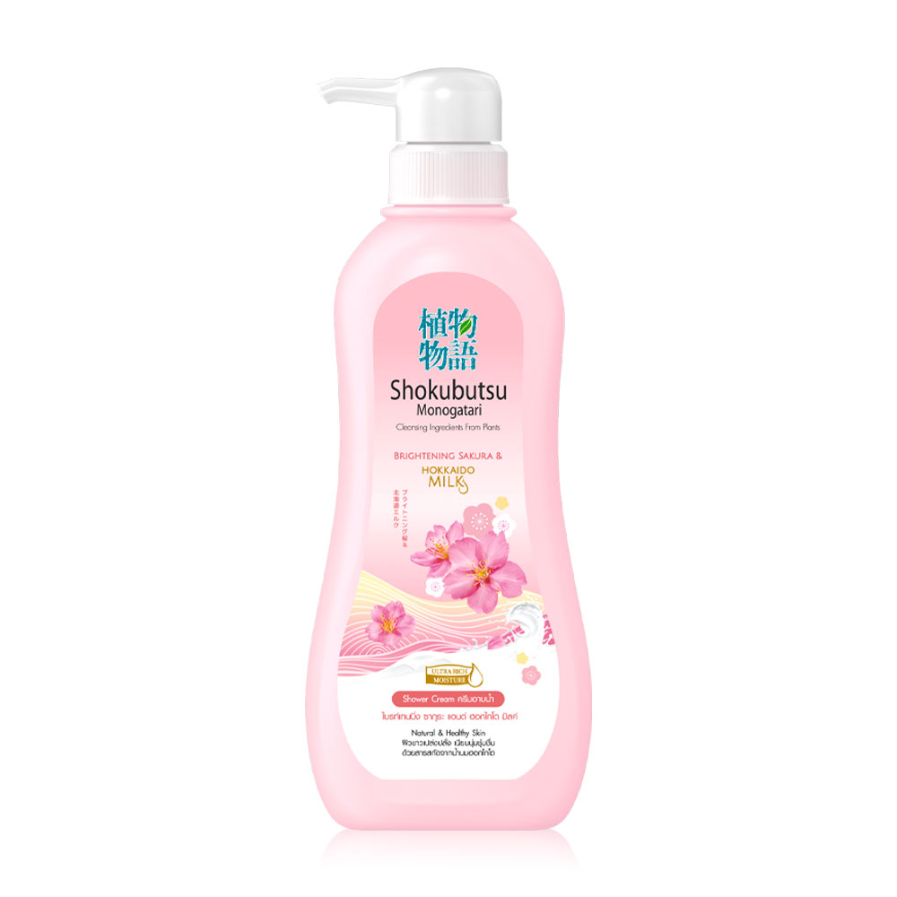 Shokubutsu Monogatari Brightening Sakura And Hokkaido Milk Bath 500ml