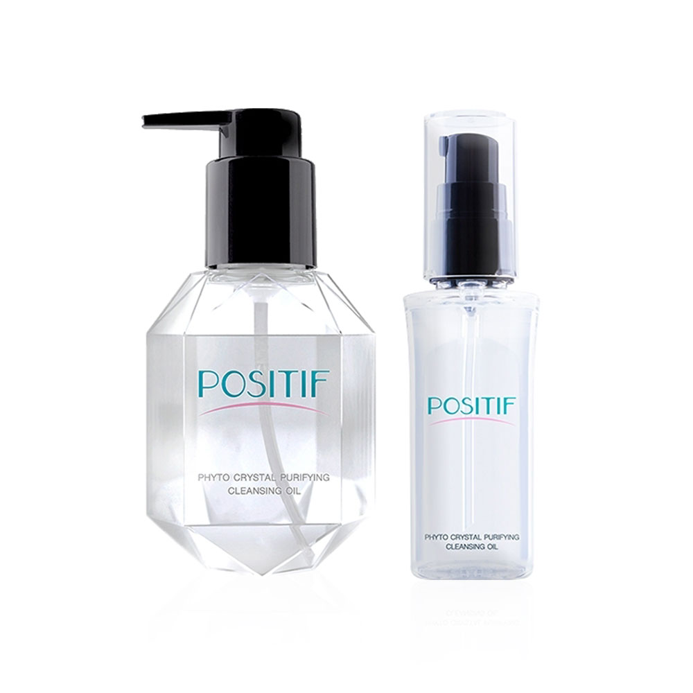 POSITIF Set 2 Items Cleansing Oil 200ml + Phyto Crystal Purifying Cleansing Oil 60ml