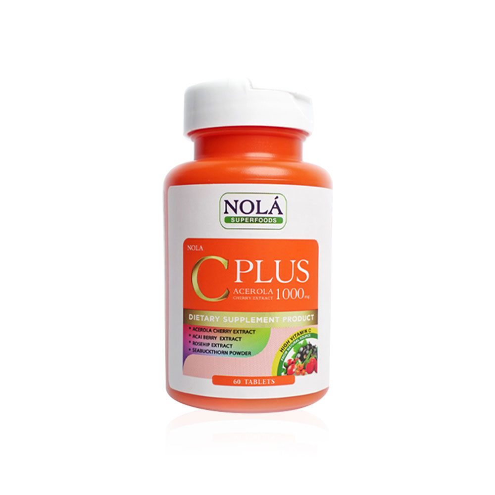 Nola C Plus Acerola Cherry Extract 1000mg 60 Tablets ( สินค้าหมดอายุ : 2025.06.19 ) 