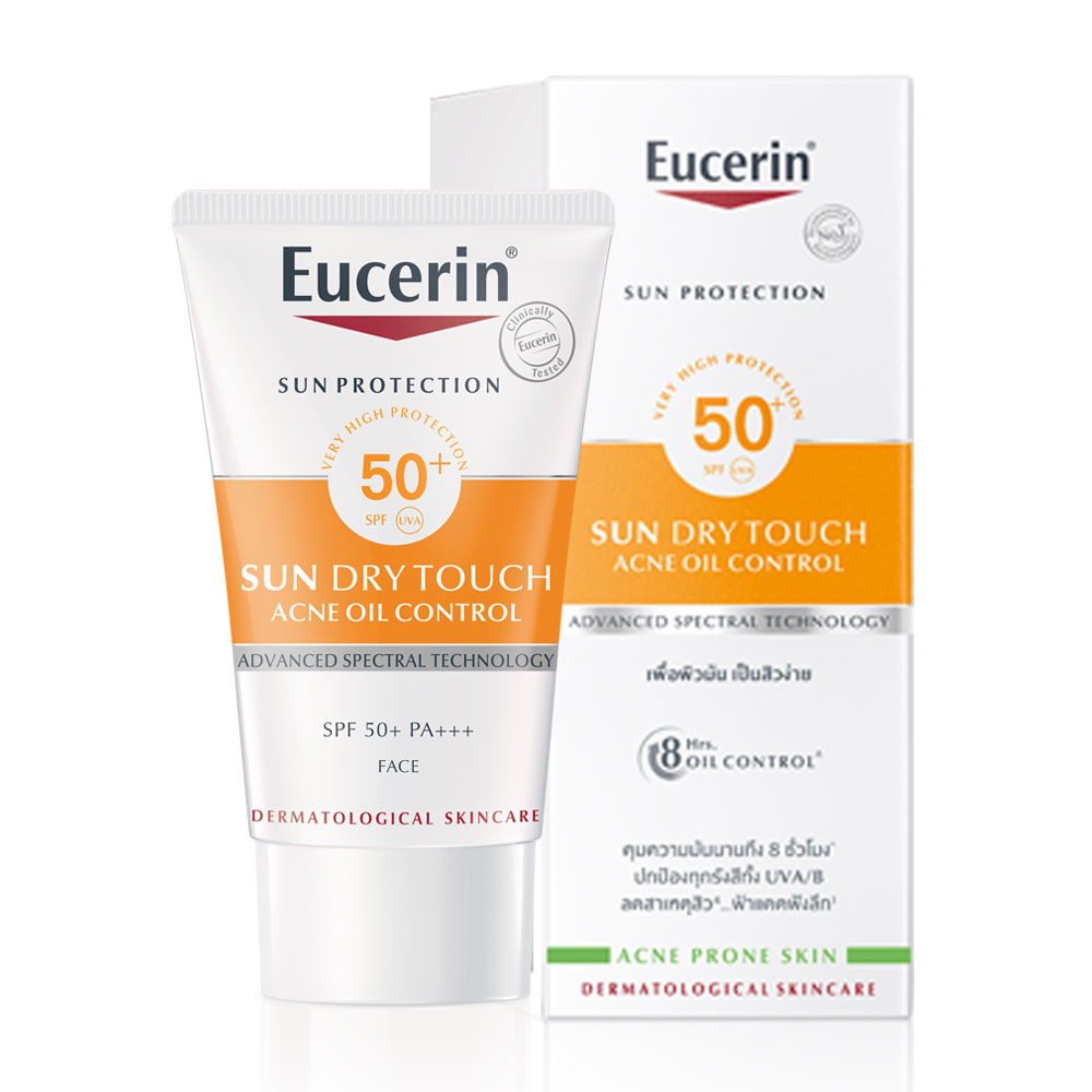 [Free Gift] Eucerin Sun Dry Touch Oil Control Face SPF50+ 20ml ( สินค้าหมดอายุ : 2025.11.30 ) 