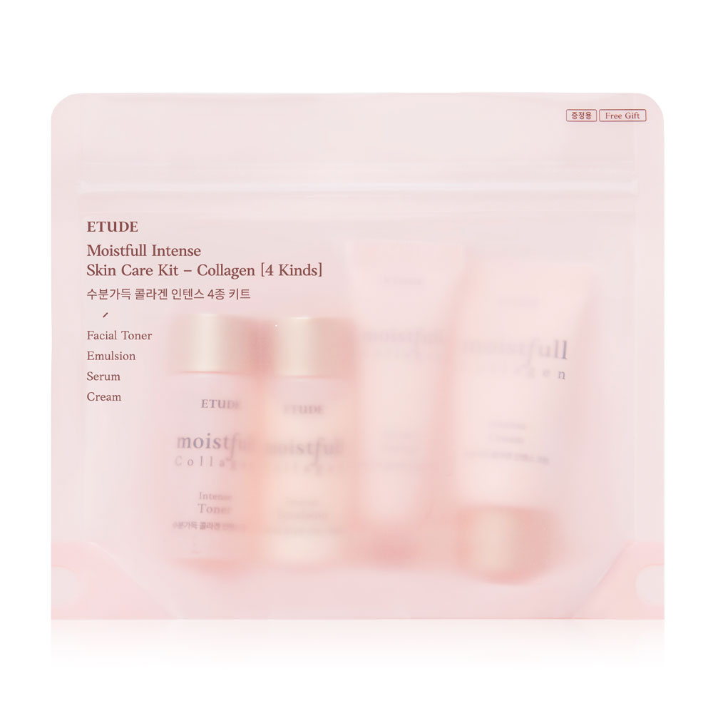 [Free Gift] Etude Moistfull Collagen Intense Kit 4 Items ( สินค้าหมดอายุ : 2025.09.25 ) 