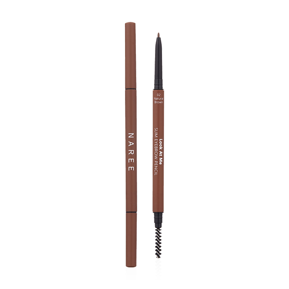 Naree Look At Me Slim Eyebrow Pencil 2g #02 Natural Brown